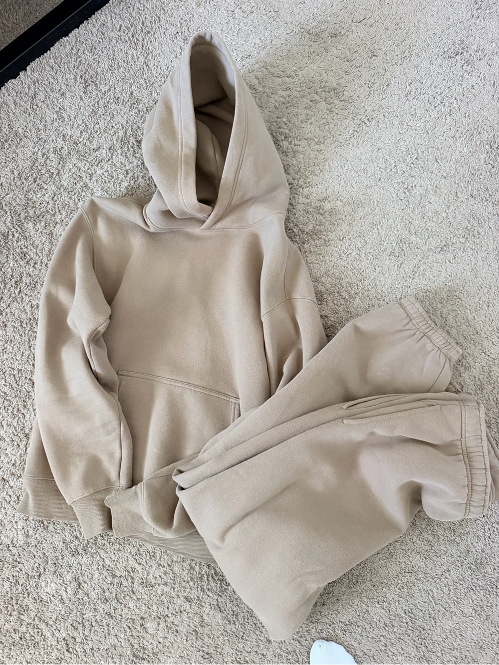 Women’s Neutral Tan Hoodie & Jogger Set